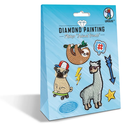 Painting Sticker «Animal friends» Diamantensteine sortiert in verschiedenen Farben