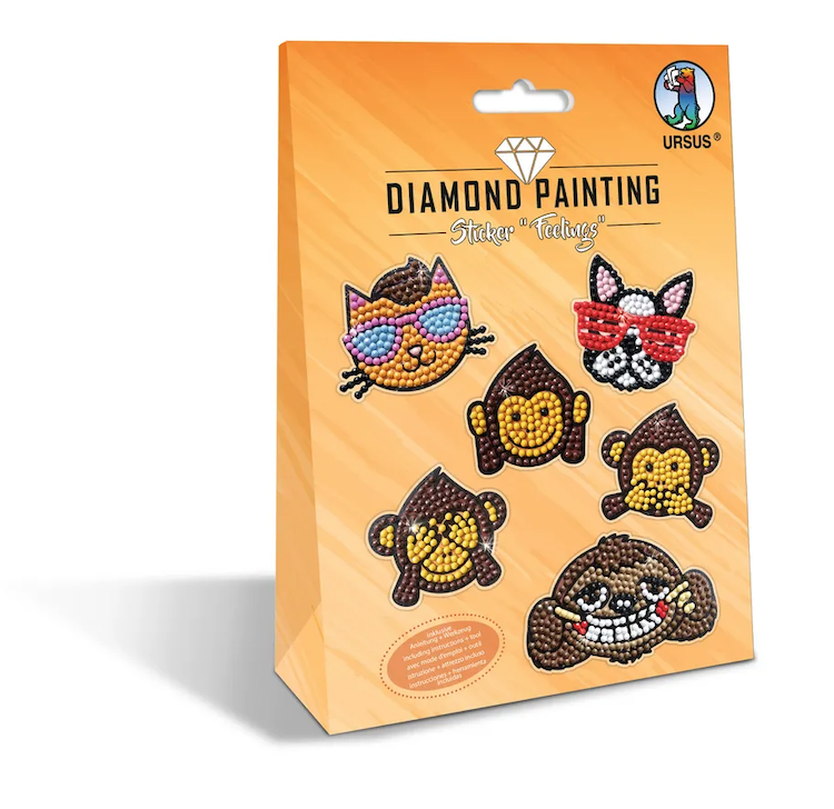 Painting Sticker "Feelings"-pierres de diamant assorties en couleurs différentes
