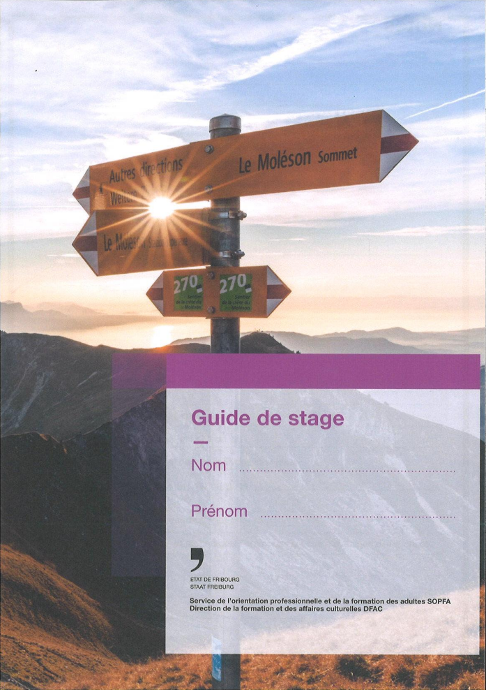 Brochure «guide de stage» version adulte