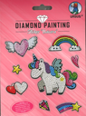 Diamond Painting Sticker "Unicorn" pierres de diamant assorties en couleurs différentes