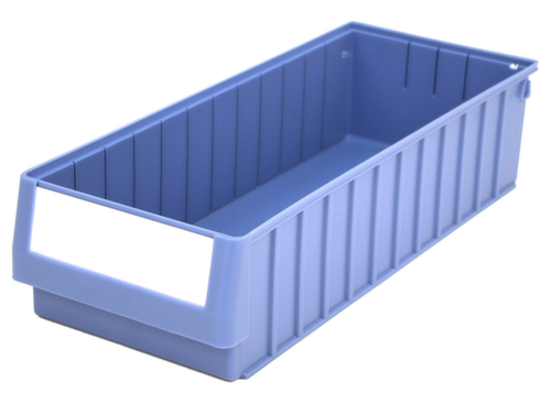 Bac pour rayonnages et armoires HxlxP 140 x 234 x 600 mm PP bleu pigeon