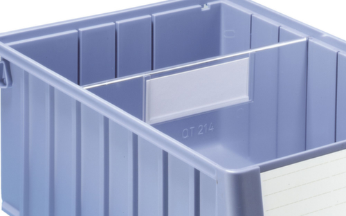 Séparation pour bac pour rayonnages et armoires Hxl 140x234 mm  PP transparent