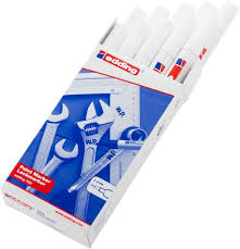 Marqueurs edding 750 blanc emballage de 10 pièces