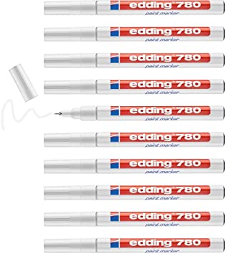 Marker edding 780 weiss 10 Stück