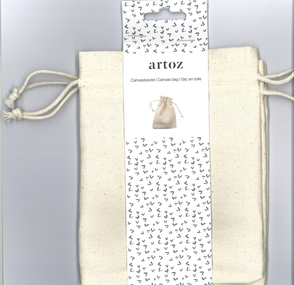 Sacs en toile 12.7 x 16.5 cm 2 pièces