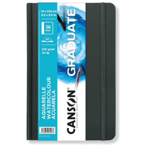 Carnet à dessin Canson Can GradBook  aquarelle 14 x 21.6cm 56 pages 250g/m2