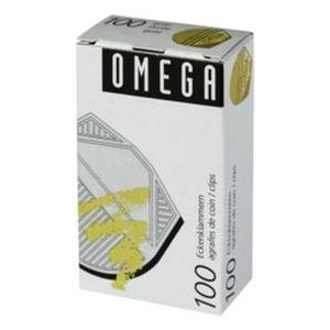 ​OMEGA Agrafes de coin 100/22 doré 100 pièces