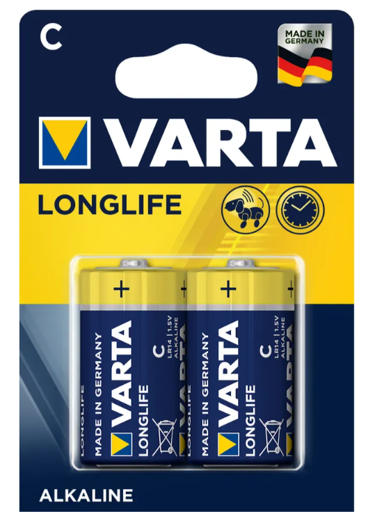 Piles VARTA LR14 1.5V (2 pièces)