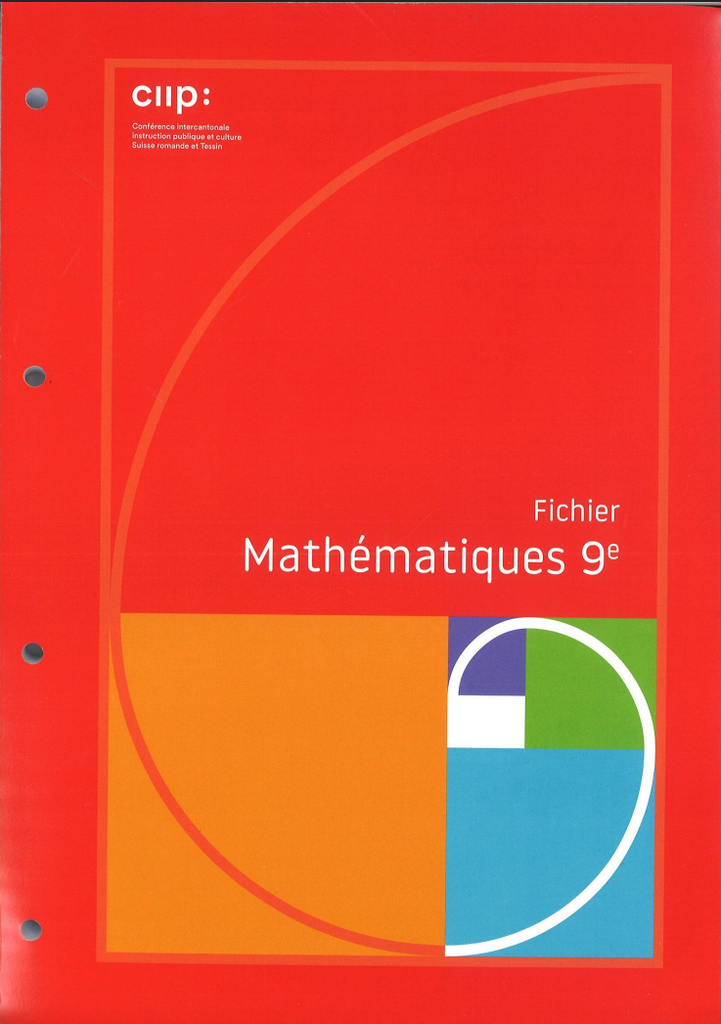 Mathématiques 9e Harmos, fichier d’élève Edition 2024  (CATARO 023060)
