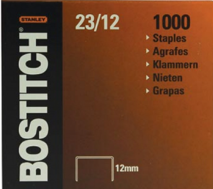 Agrafes Bostitch 23/12 (1000 pièces)