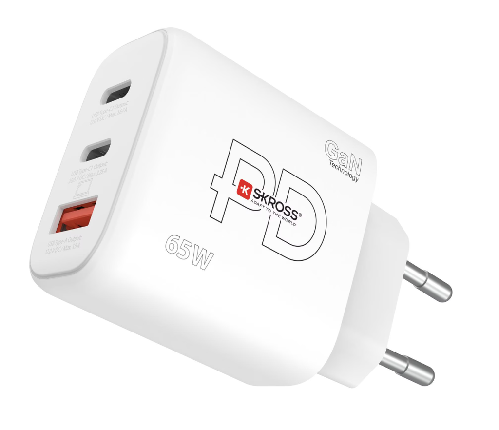 Chargeur 2 x USB-C / + 1 USB-A, 65 W