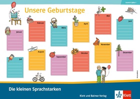 Die kleinen Sprachstarken, Plakat Geburtstagskalender