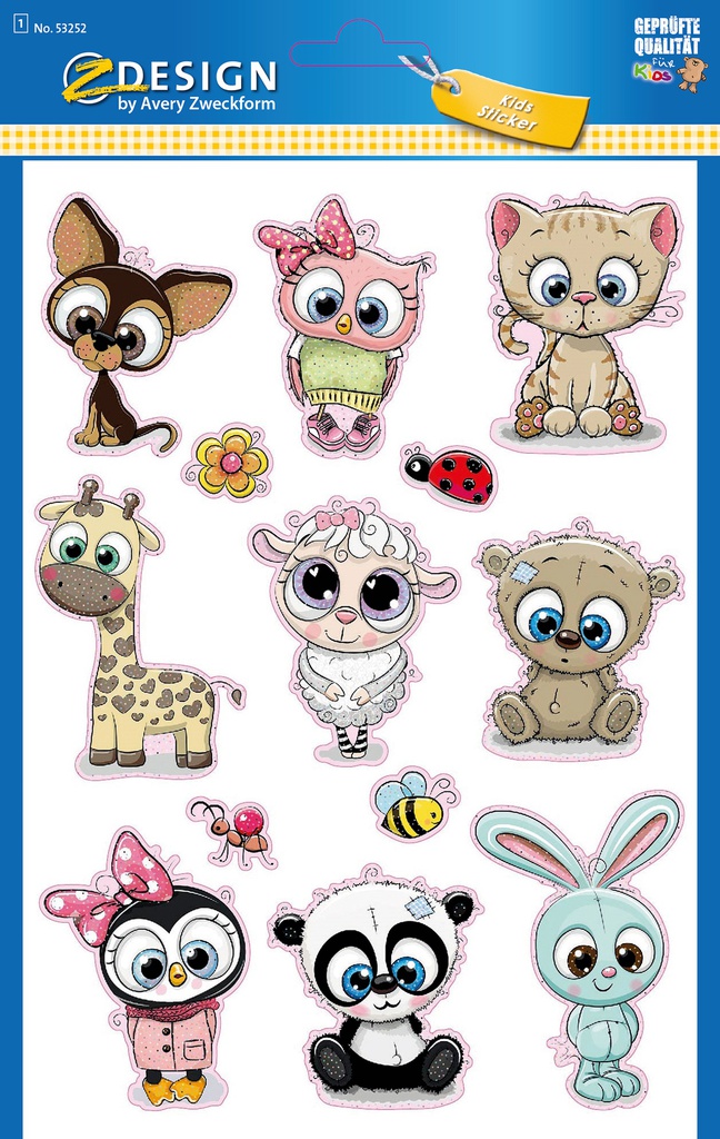 Stickers  Babytiere