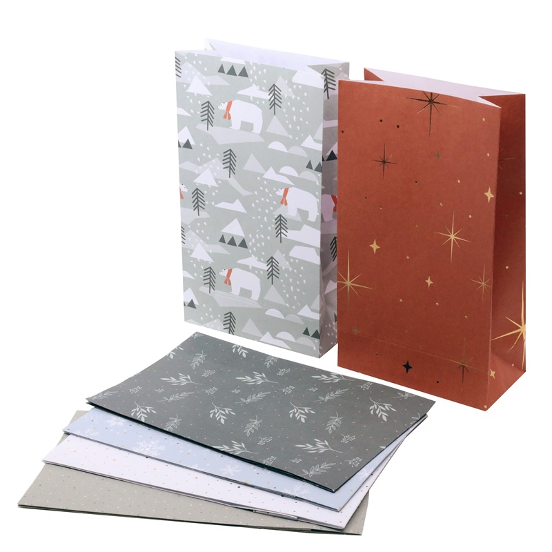 Sachet en papier assortis 120 x 60 x 210 mm