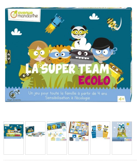 Jeu la super team Ecolo