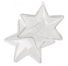 Etoile en plastique séparable 5 pièces
