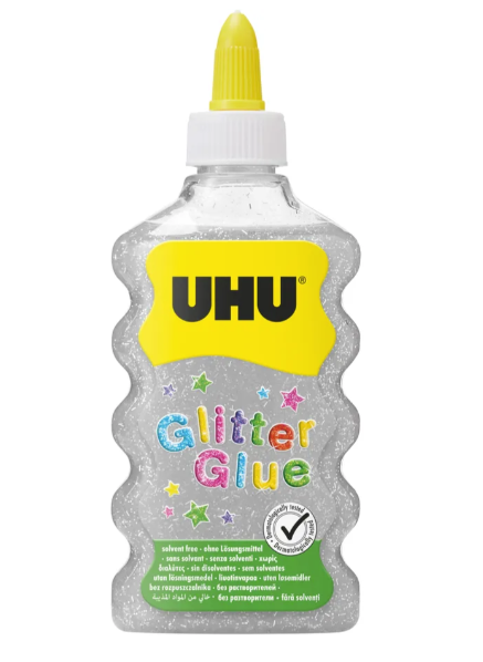 Glitter Glue UHU Maxi 185g / 177ml