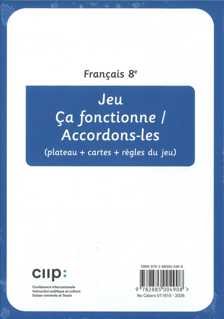 Français 8e, jeu Accordons-les / ça fonctionne CATARO 011810