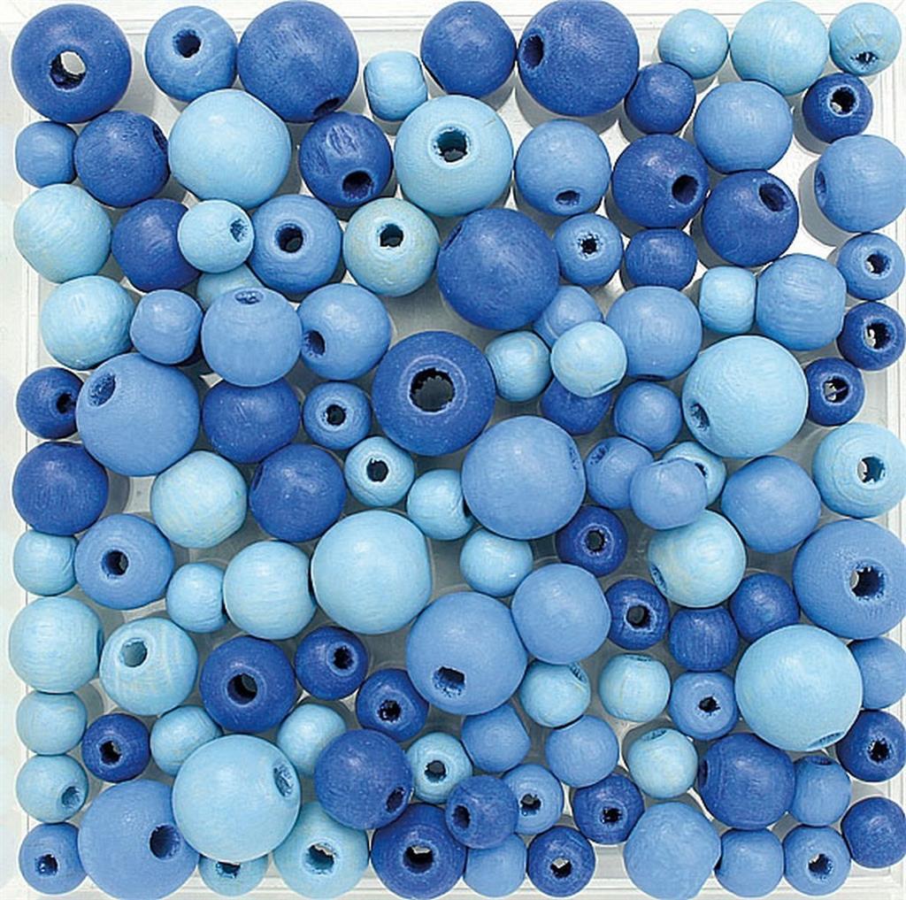 Perles en bois ø 4-9 mm 25 gr