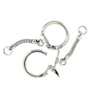 Schlüsselanhängerkette 60 mm silber - Pkt zu 25 Stück