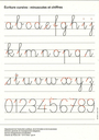 Ecriture 3e-4e modèle écriture cursive A5
