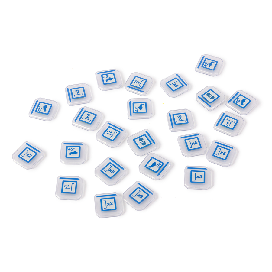 Plaquettes de programmation supplémentaires V2 pour Tactile Reader Pro V2 Blue-bot (paquet de 25)