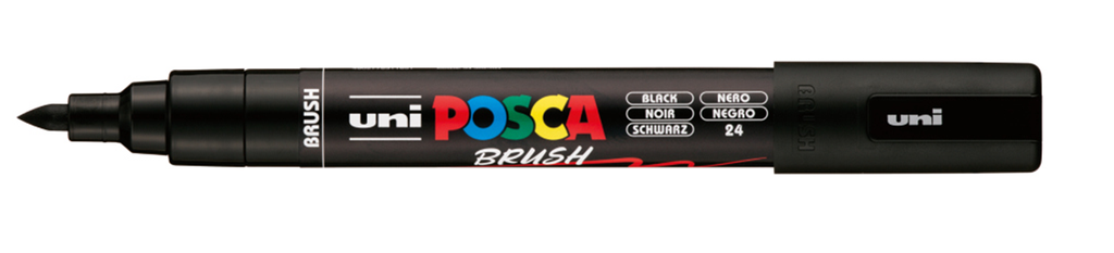 Marqueur Posca Brush PC-5BR noir