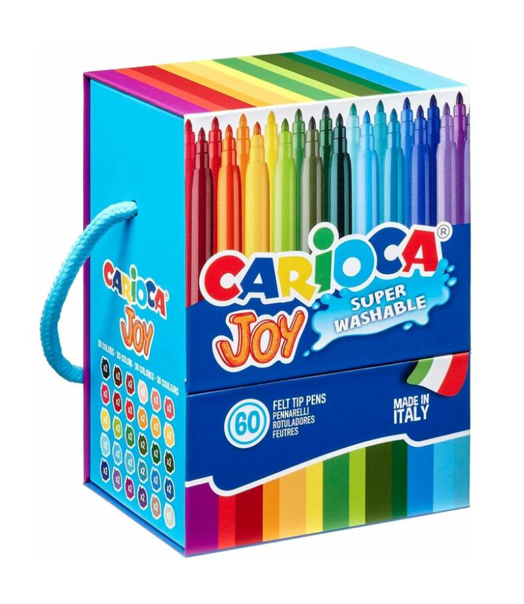 Feutres Carioca Joy assortiment 60 couleurs