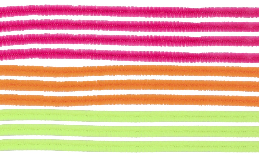 Biegeplüsch ø 8 mm 50 cm Mix 10 Stk.