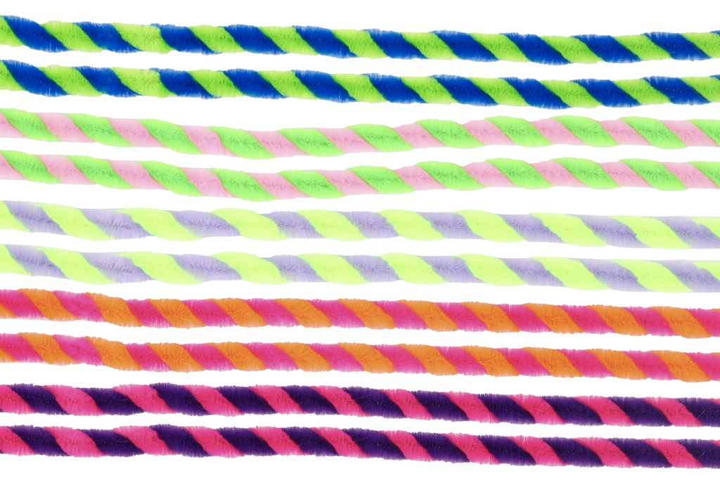 Cure-pipes ø 8 mm 50 cm twisted 10 pièces 