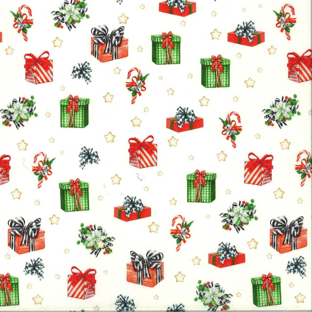 Tissu Noël imprimé largeur 145 cm  