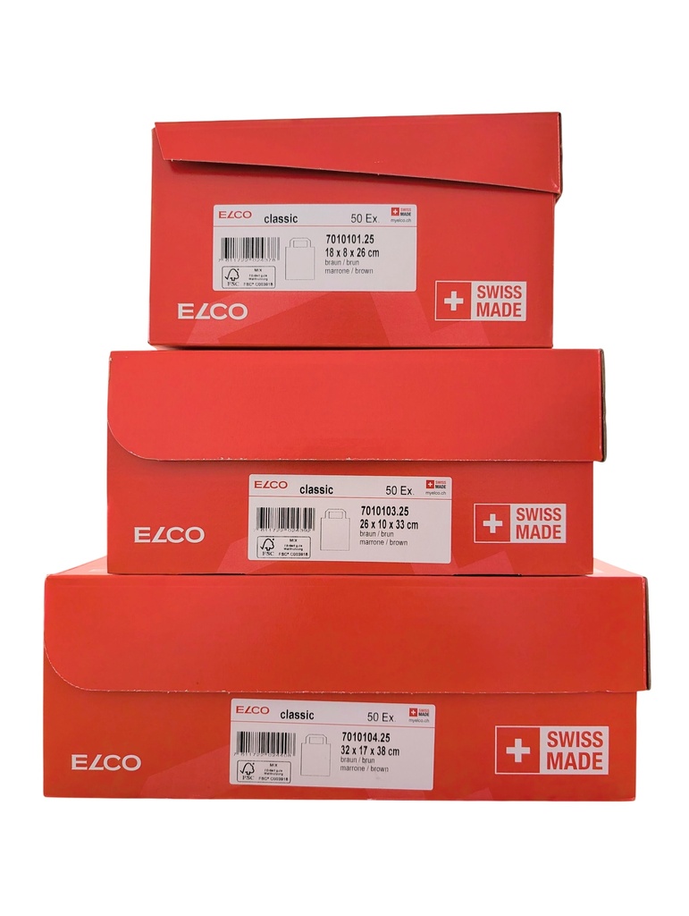 Papiertasche, natur (Schachtel à 50 Stück)