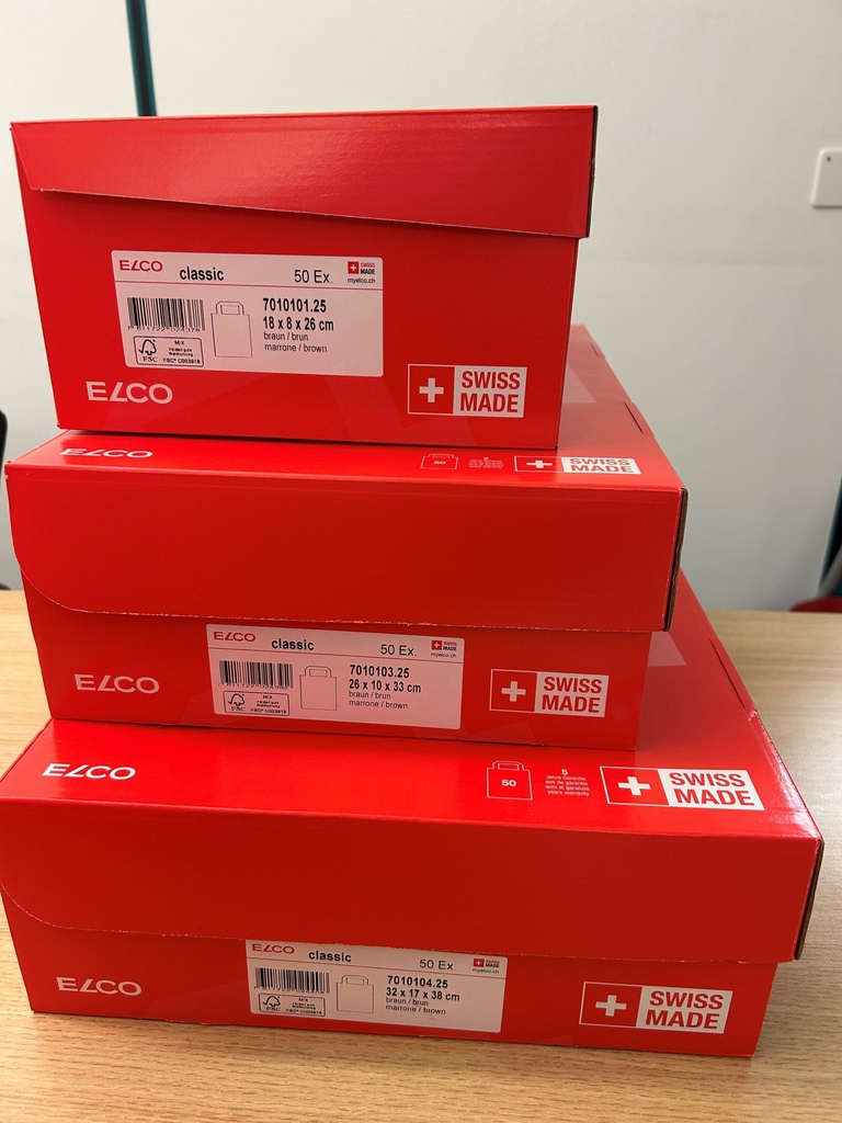 Papiertasche, natur (Schachtel à 50 Stück)