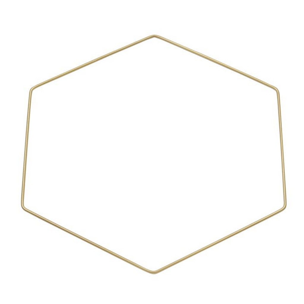 Metallhexagon gold 