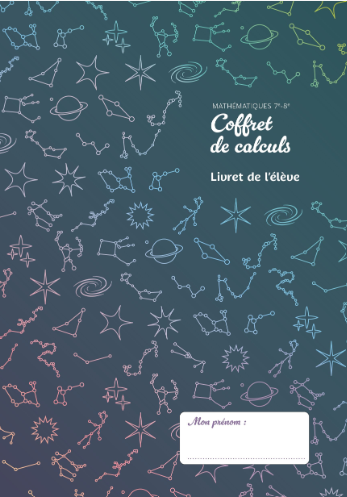 Mathématiques 7e-8e livret de calculs (matériel canton de Vaud) conservé jusqu'à fin de la 8e