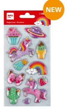 Gommettes autocollants - Monde des Licornes