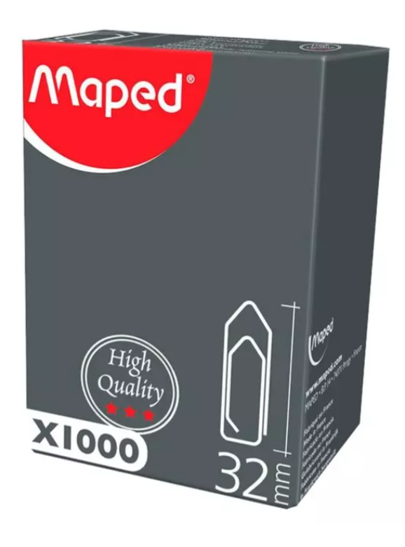 ​Trombones Maped No 4 - 32 mm (bte à 1000 pièces)