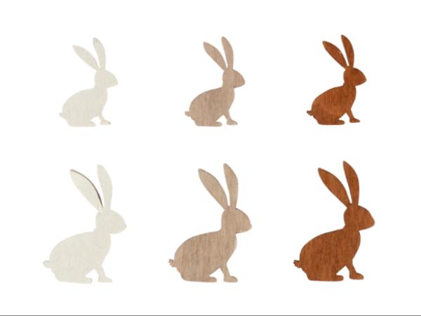 Lapin en bois 3-4 cm   