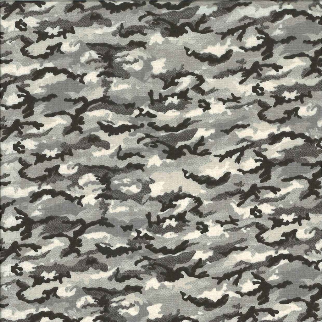 Coton camouflage imprimé largeur 145 cm