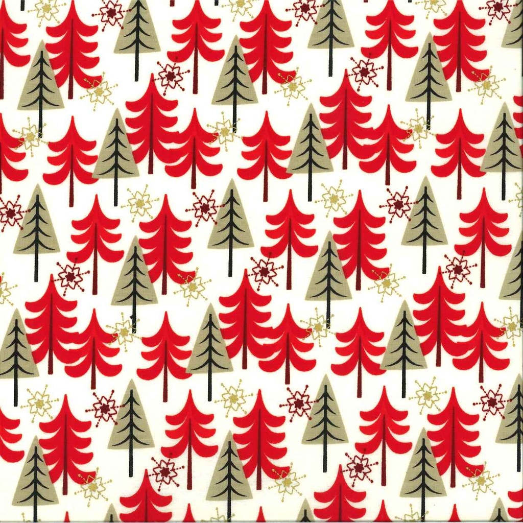 Tissu Noël imprimé largeur 140 cm 