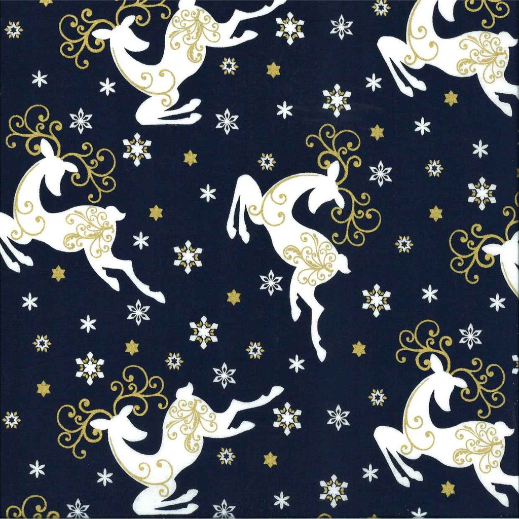 Tissu Noël imprimé largeur 140 cm