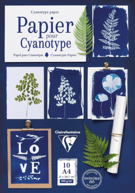 Aquarellpapier für Cyanotypie, satiniert, A4, 10 Blatt