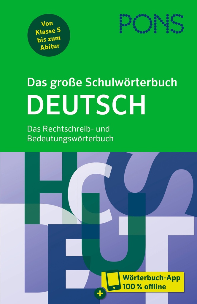 PONS Das grosse Schulwörterbuch Deutsch