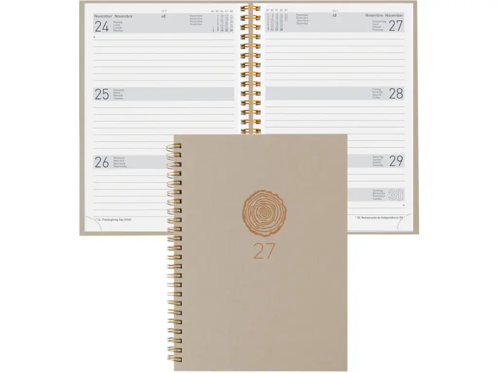 Agenda Dispo Term Natural Wire-O 2027