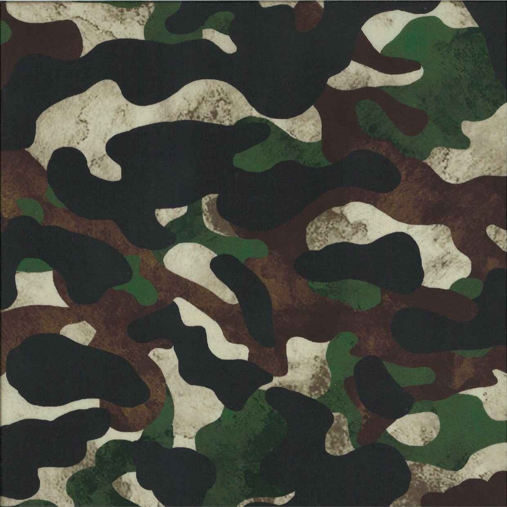 Coton camouflage imprimé largeur 147 cm 