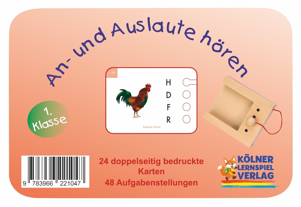 Lochkasten. An- und Auslaute hören