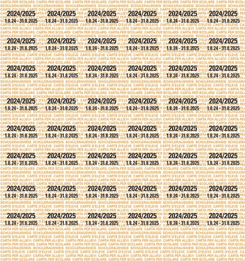 [10775] Feuille de 48 timbres pour carte d'étudiant