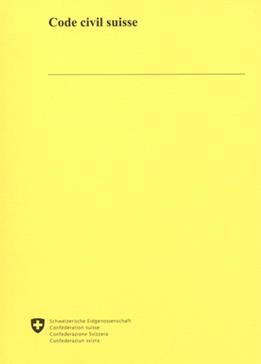 [CS862715437] Code civil Suisse