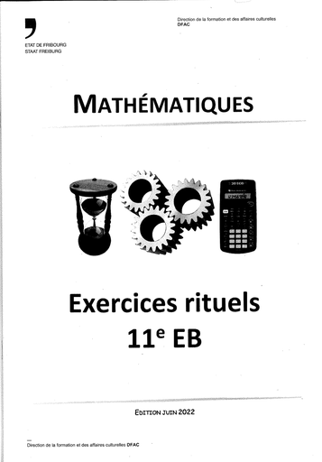 [12924] Exercices rituels de maths 11 ème EB