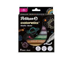 [91.199] Feutres Colorella Pelikan, 8 couleurs métallique